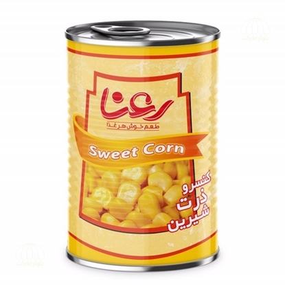 تصویر کنسرو ذرت بادرب آسان بازشو 390 گرمي رعنا