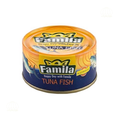 تصویر کنسرو ماهي تن در روغن سويا 180 گرمي فاميلا