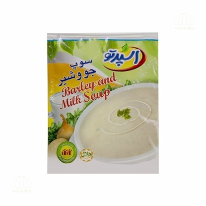 تصویر سوپ جو و شير 75 گرمي اسپرتو