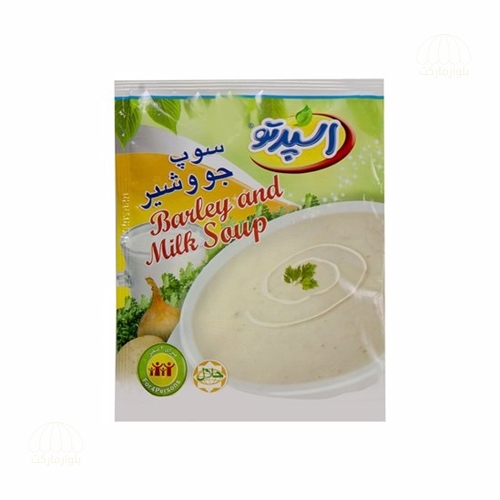 تصویر سوپ جو و شير 75 گرمي اسپرتو