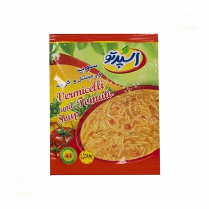 تصویر سوپ ورميشل و گوجه 75 گرمي اسپرتو