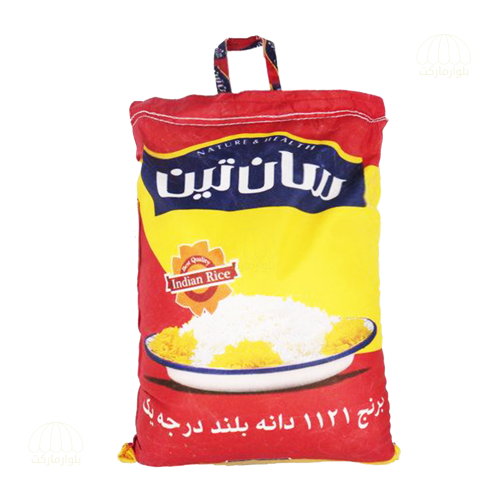 تصویر برنج هندي باسماتي  1121 دانه بلند 10 کيلوگرمي سانتين
