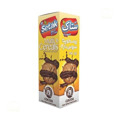 تصویر بيسکويت کاکائويي سبوس دار چندغله370گرمي ستاک