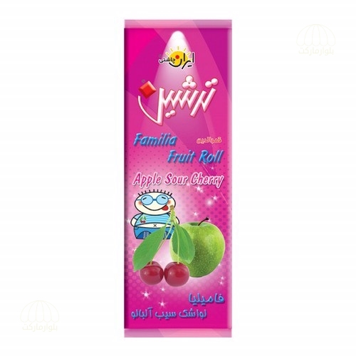 تصویر لواشک فاميليا سيب و آلبالو 80 گرمي ترشين