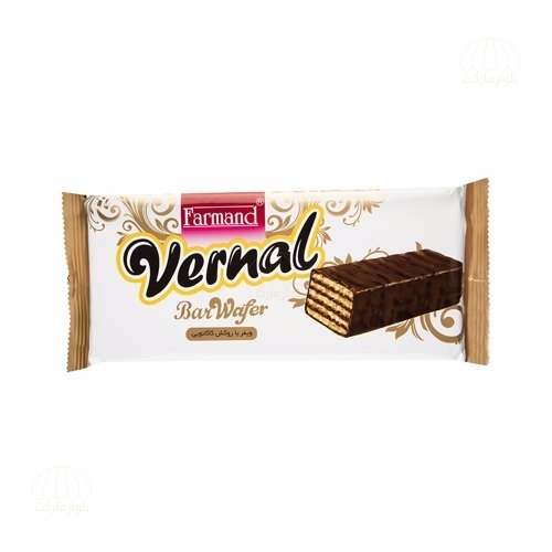 تصویر ويفر ورنال با روکش کاکائو  6 عددي فرمند