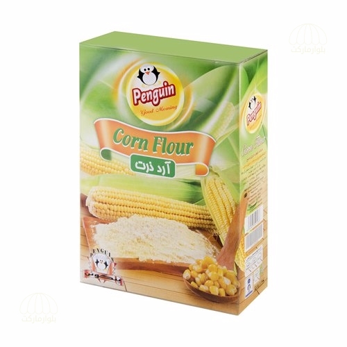 تصویر آرد ذرت 300 گرمي پنگوئن