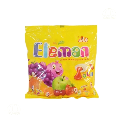 تصویر تافي المان مغزدار ميوه اي 300 گرمي دراژه