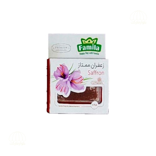تصویر زعفران سرگل ممتاز کريستالي نيم گرمي فاميلا