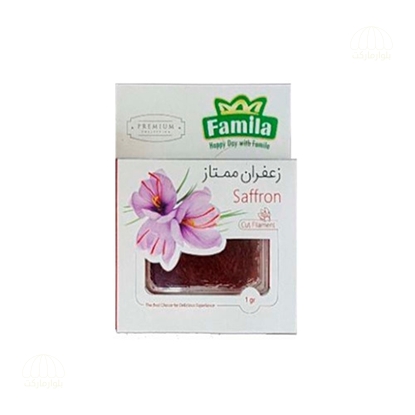 تصویر زعفران سرگل ممتاز کريستالي يک گرمي فاميلا